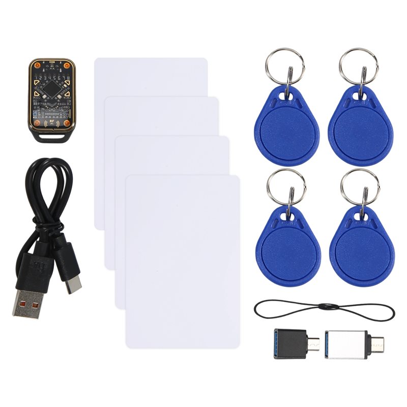 Smart Card Reader - 4XCUID พวงกุญแจ/การ์ดคาเมเลี่ยน อัลตร้า RFID เครื่องอ่านชิปสมาร์ทเครื่องคัดลอกการ์ดสมาร์ทการ์ดอีมูเลเตอร์ ID