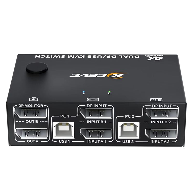 Kvm Switch Dual Monitor - KCEVE 8K Dual Monitor KVM Switch,