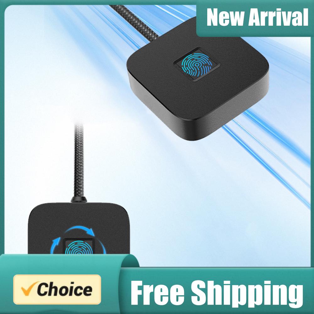 Fingerprint Reader Usb - เครื่องอ่านลายนิ้วมือ USB พร้อมสายเคเบิลยาว 5 ฟุต เครื่องบันทึกลายนิ้วมือแบบพกพา