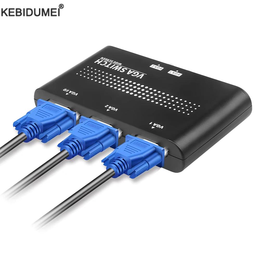 Kvm Switch Dual Monitor - 2 In 1 Out VGA/SVGA Manual