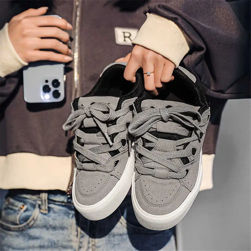 Office Tech Gifts For Men - กับ Lacing Hiphop ผู้หญิงรองเท้าสเก็ตบอร์ดวอลเลย์บอลรองเท้าผ้าใบสําหรับสตรี Beige Boot