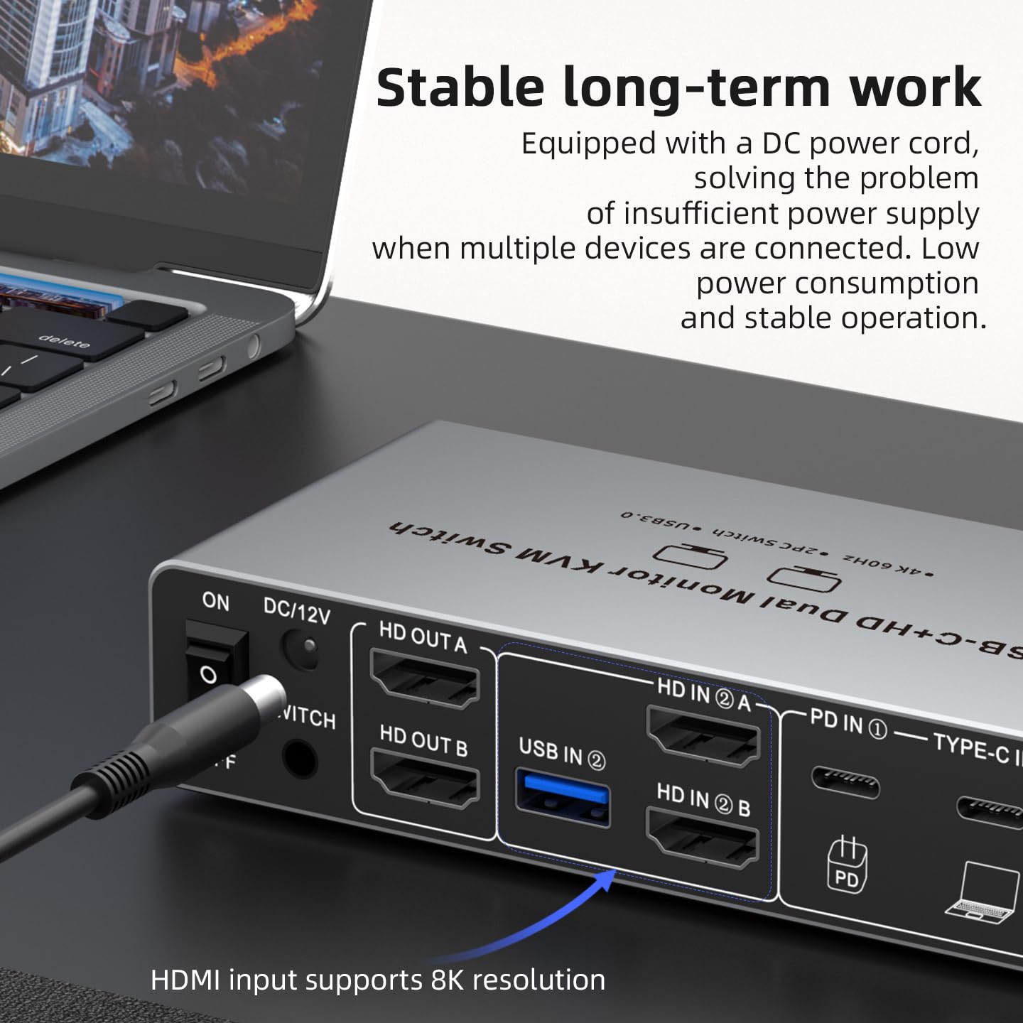 สวิตช์ KVM แบบ USB-C HDMI DP ร - Kvm Switch Dual Monitor บทวิจารณ์และราคา
