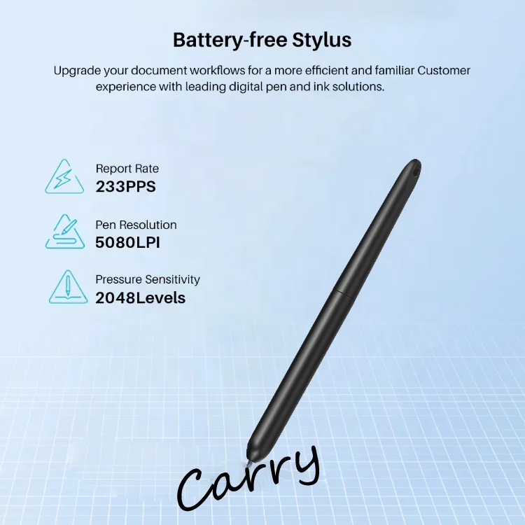 ความไวต่อแรงกด 2048 ระดับแท็บเ - Digital Signature Pad บทวิจารณ์และราคา