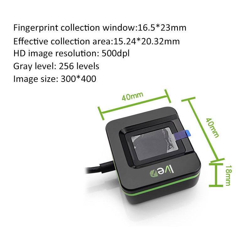 20R เครื่องสแกนลายนิ้วมือออปติ - Fingerprint Reader Usb บทวิจารณ์และราคา