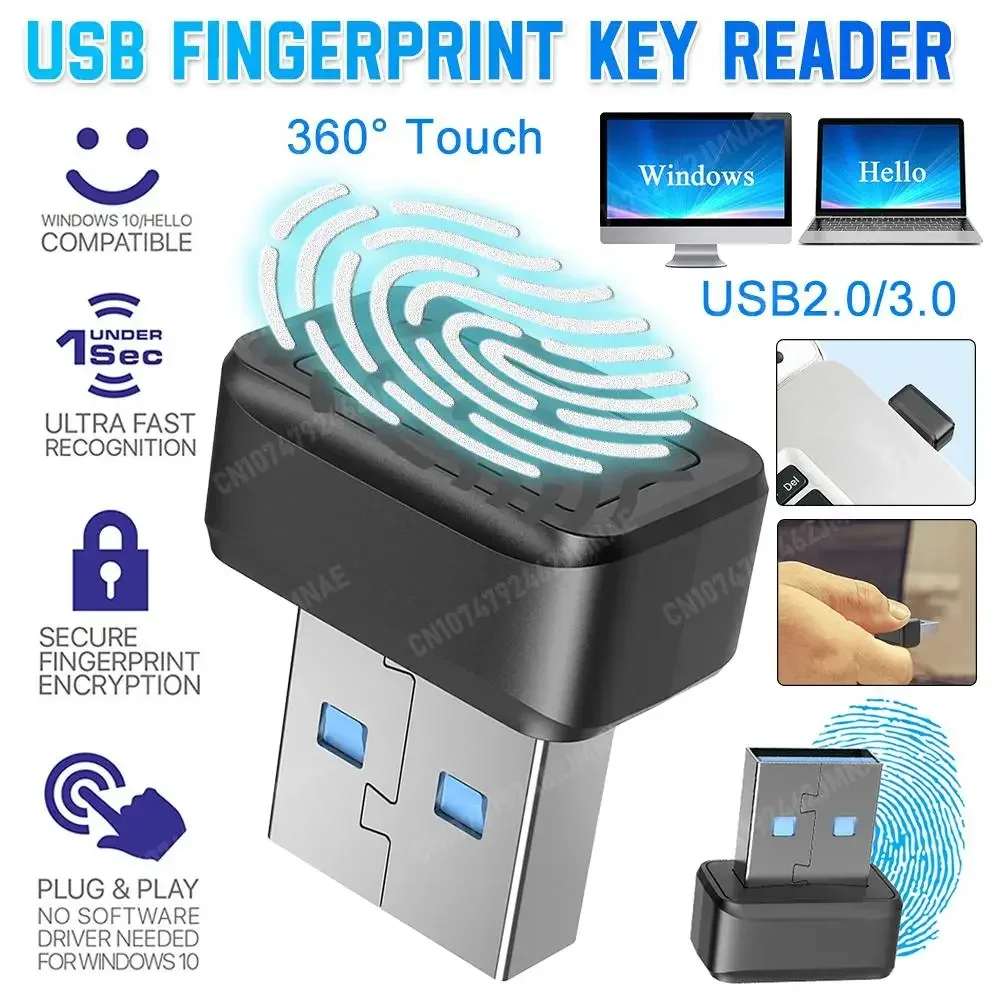 เครื่องอ่านคีย์ลายนิ้วมือ USB  - Fingerprint Reader Usb บทวิจารณ์และราคา