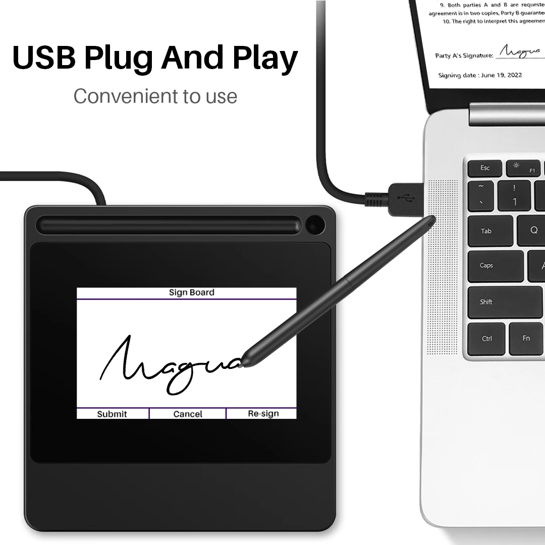 แผ่นลายเซ็นดิจิทัลแบบไร้กระดาษ - Digital Signature Pad บทวิจารณ์และราคา