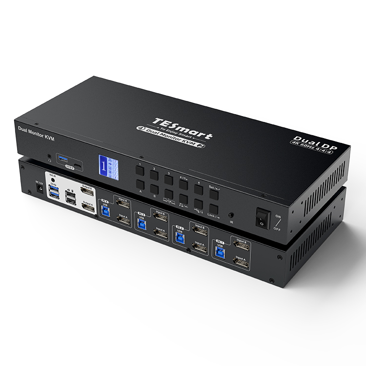 ชุดสวิตช์ KVM แบบ 4 พอร์ต รองร - Kvm Switch Dual Monitor บทวิจารณ์และราคา