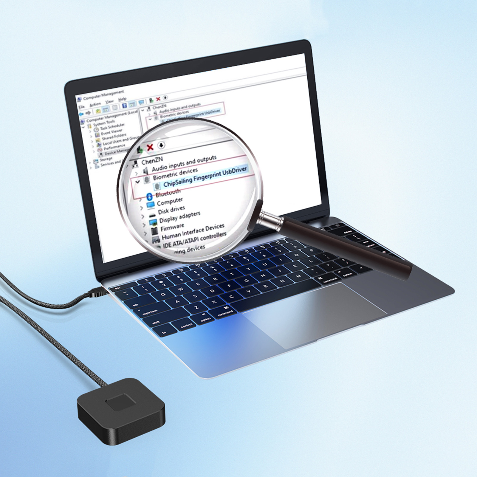 เครื่องสแกนลายนิ้วมือพร้อมสายเ - Fingerprint Reader Usb บทวิจารณ์และราคา